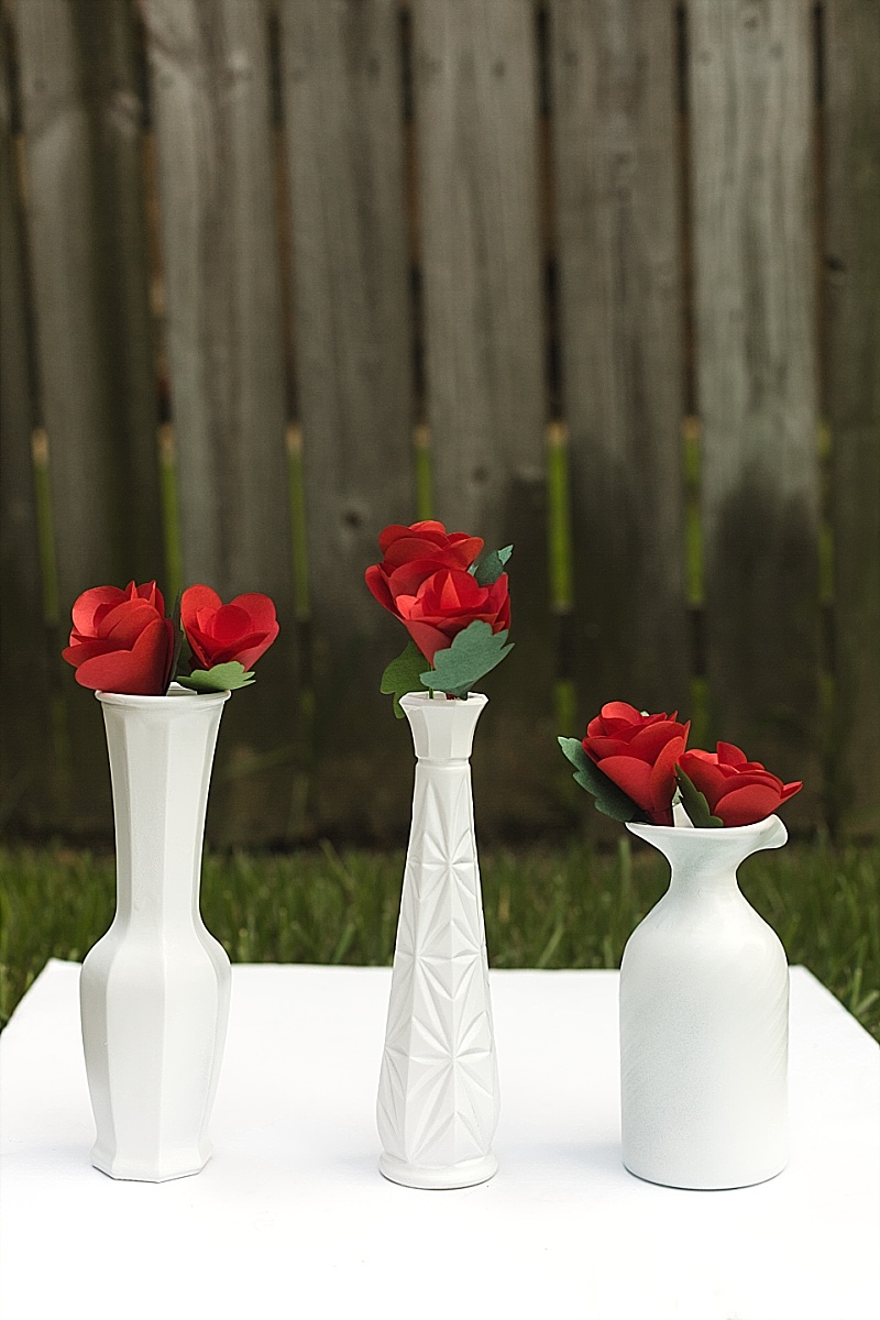Milk Glass Vases on a Budget