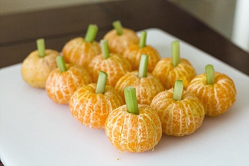 Super Simple Fruity Pumpkin Snacks