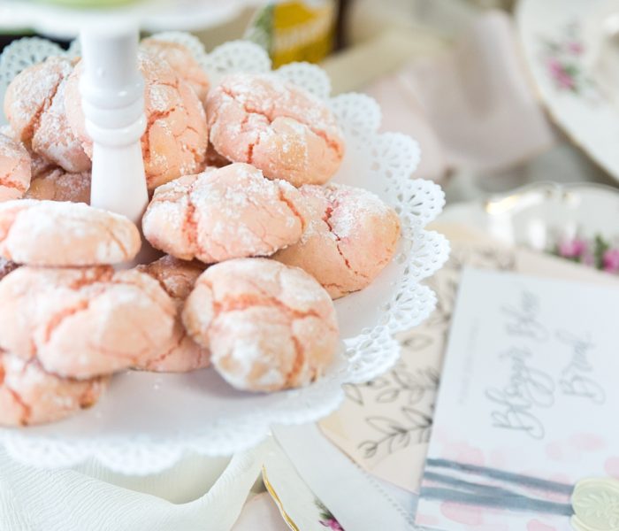Perfectly Pink Crackle Cookies