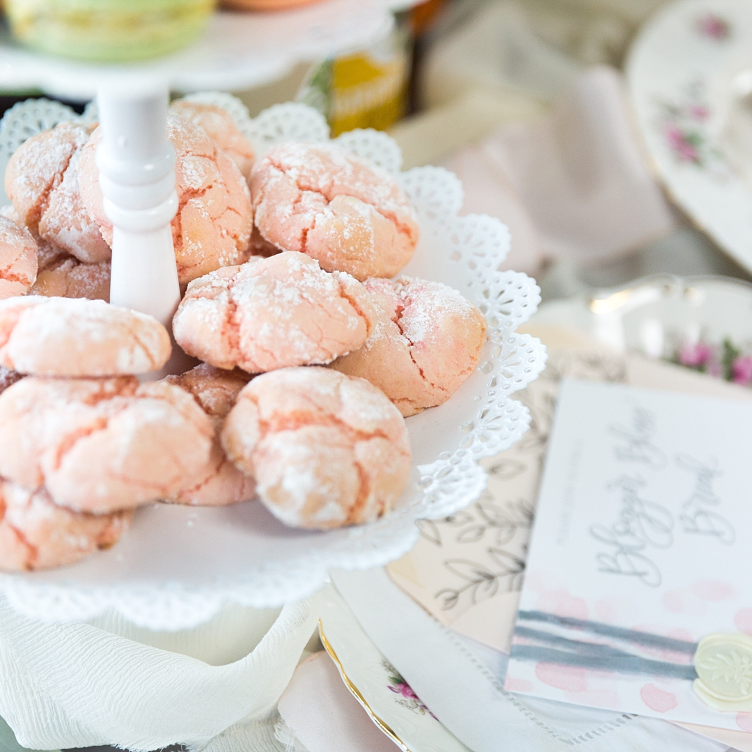 Perfectly Pink Crackle Cookies