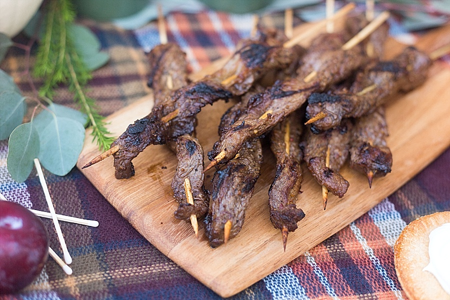 Upgrade Your Potluck With These Marinaded Beef Skewers