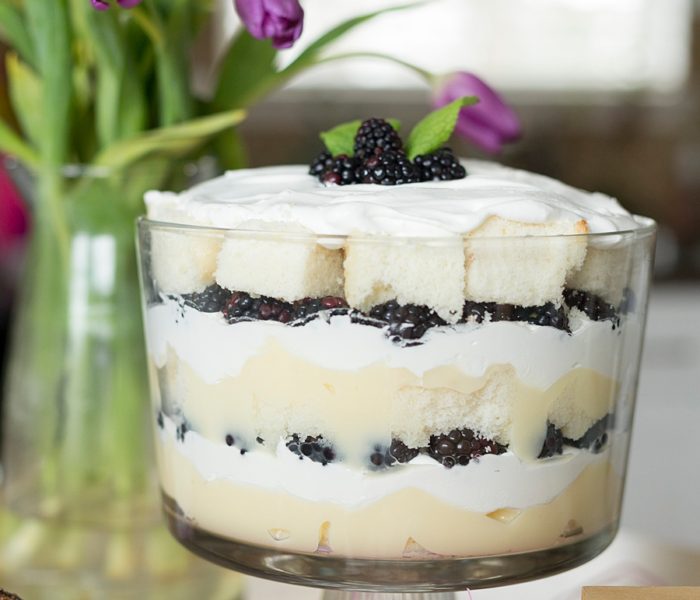 Blackberry Cheesecake Trifle