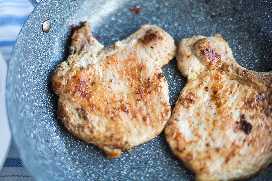 Citrus Marinated Seared Porkchops