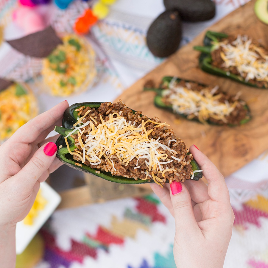 Stuffed Poblano Peppers