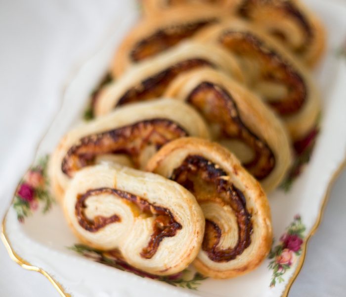 5 ingredient Savory Prosciutto Palmiers