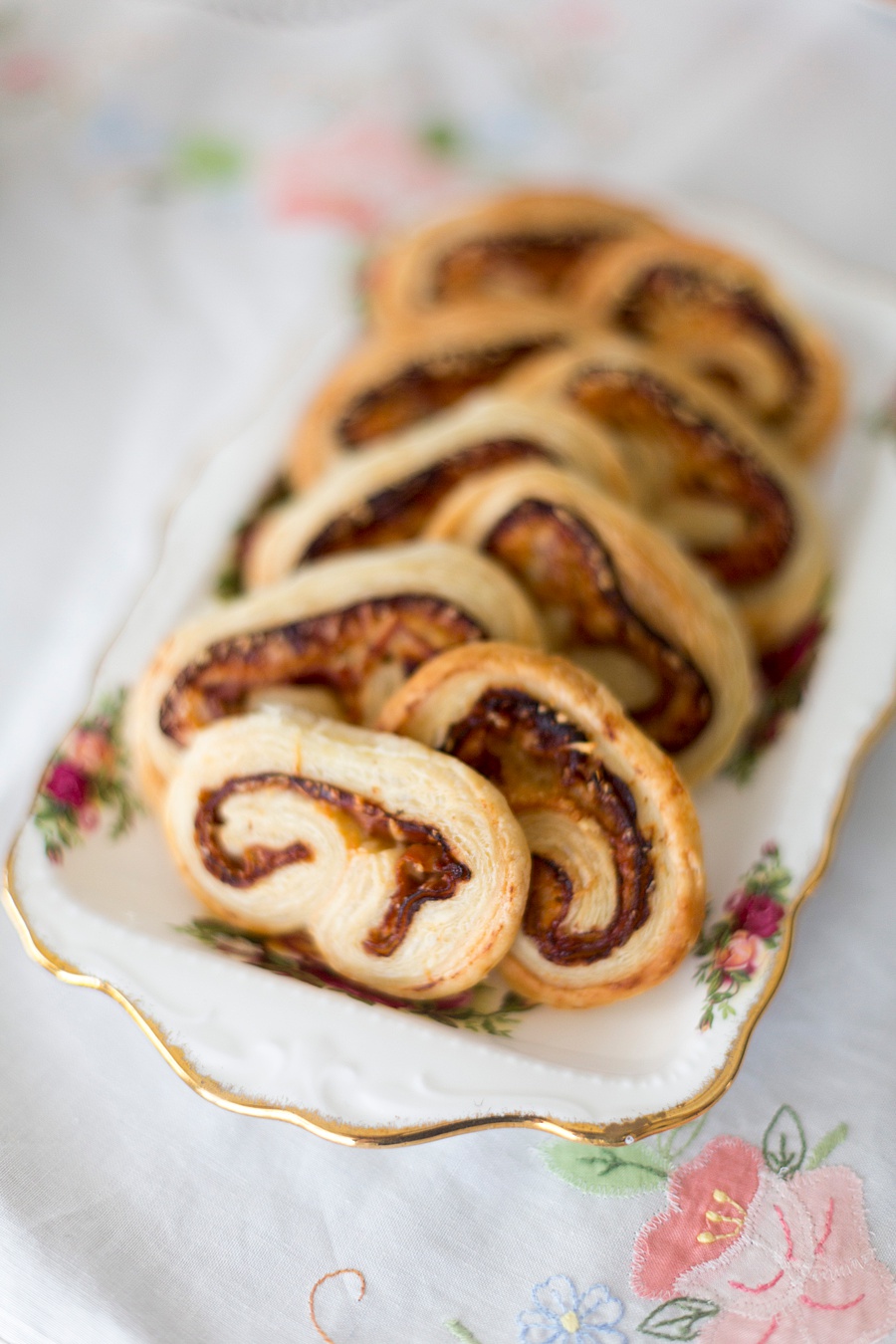 5 ingredient Savory Prosciutto Palmiers