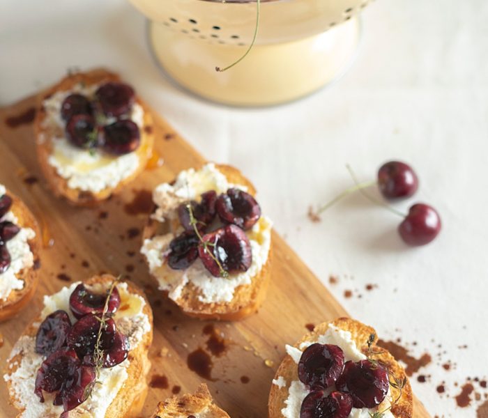 Fresh Cherry Toast