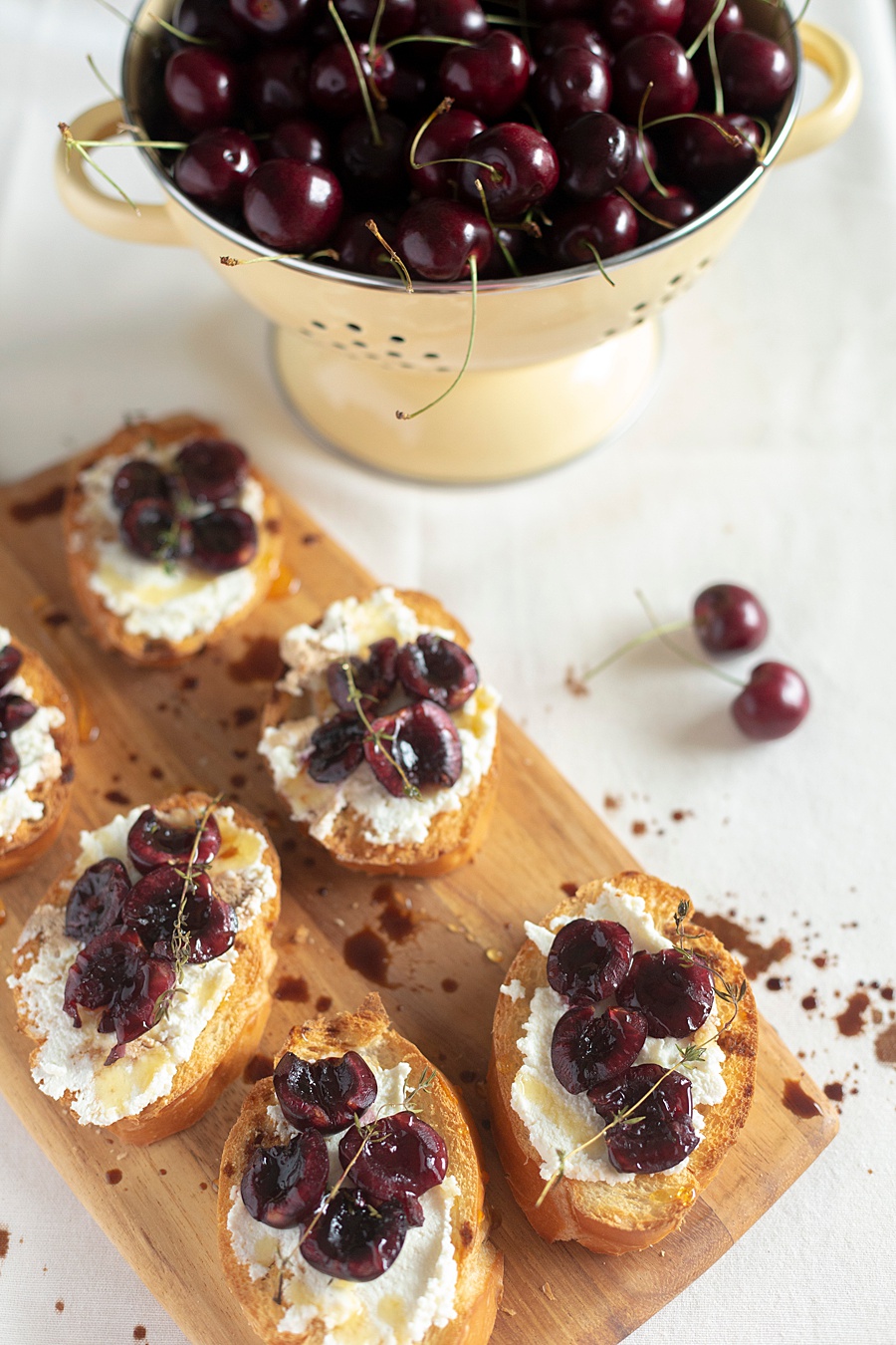 Fresh Cherry Toast