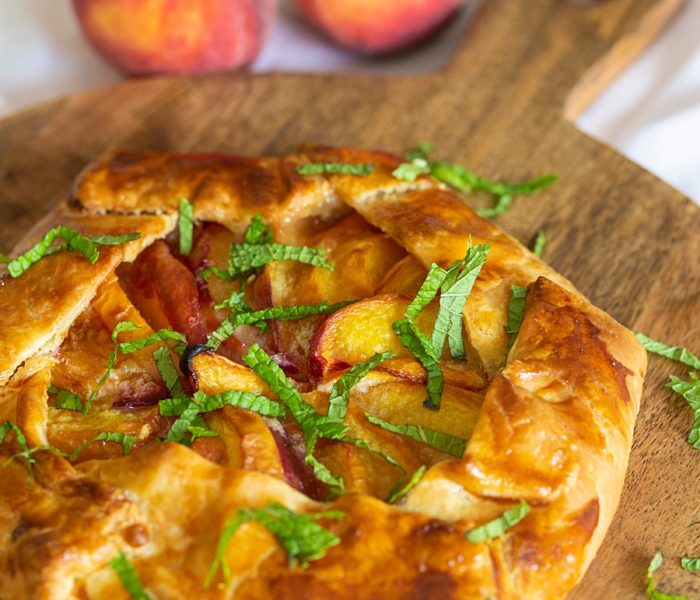 Rustic Peach Tart