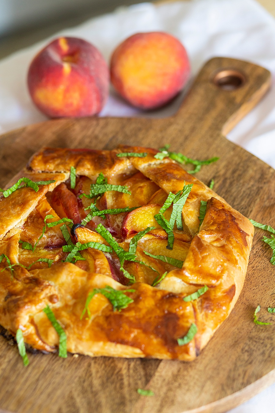 Rustic Peach Tart