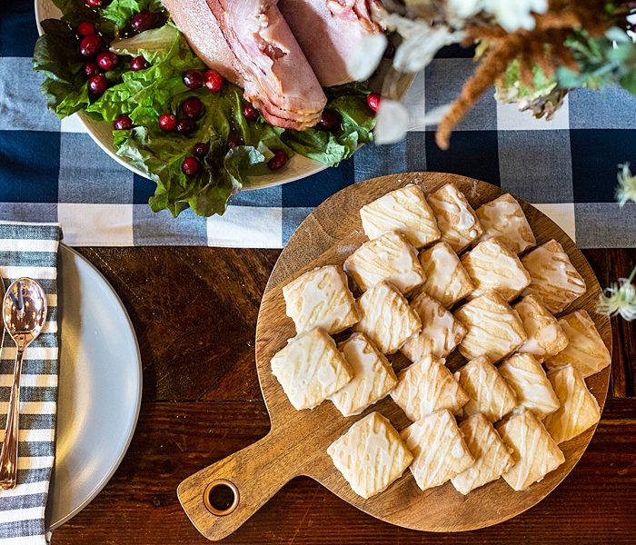 Sweet Tea Iced Shortbread Cookies