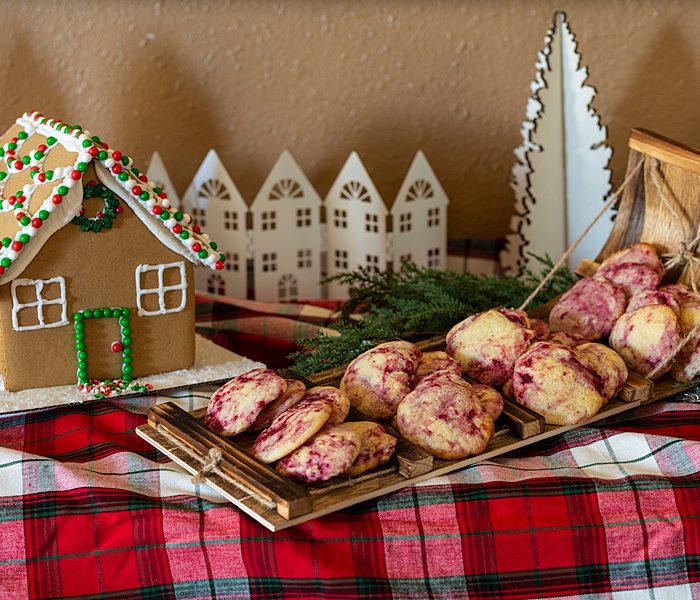Lemon & Raspberry Swirl Cookies