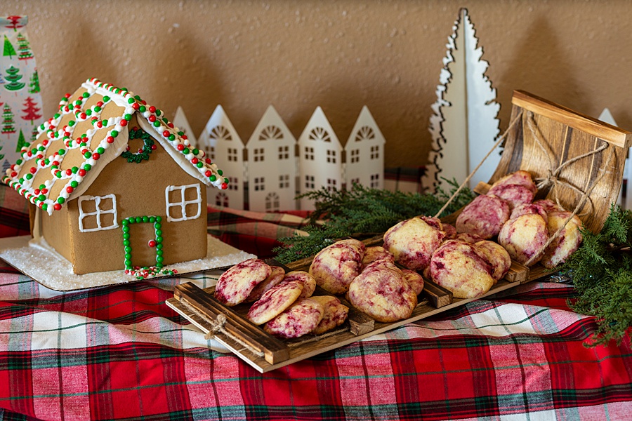 Lemon & Raspberry Swirl Cookies