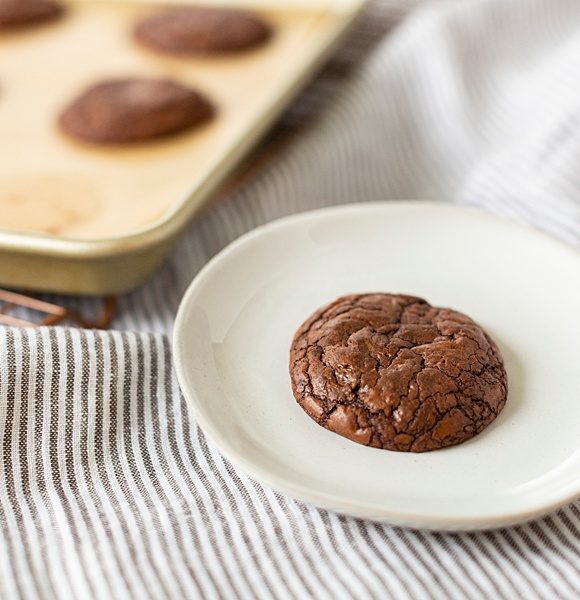 Triple Chocolate Fudgy Brownie Cookies