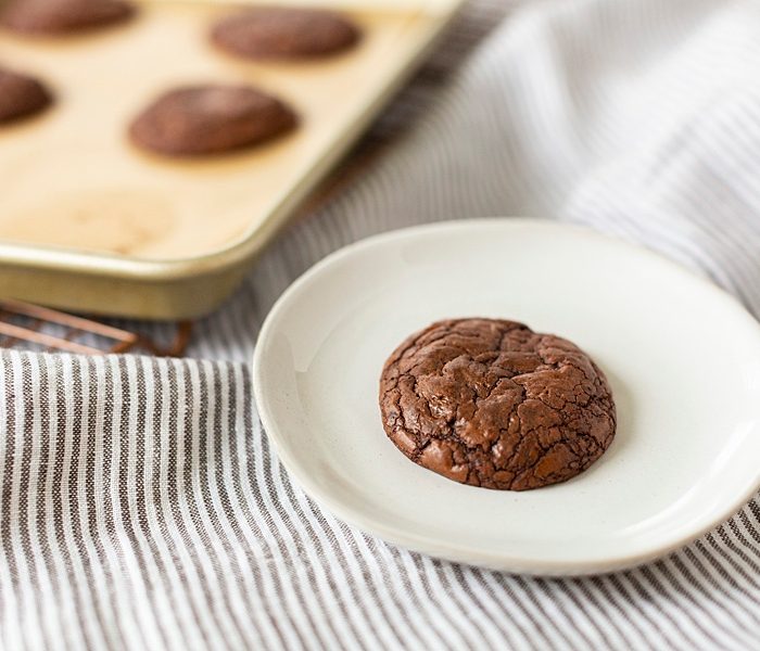 Triple Chocolate Fudgy Brownie Cookies
