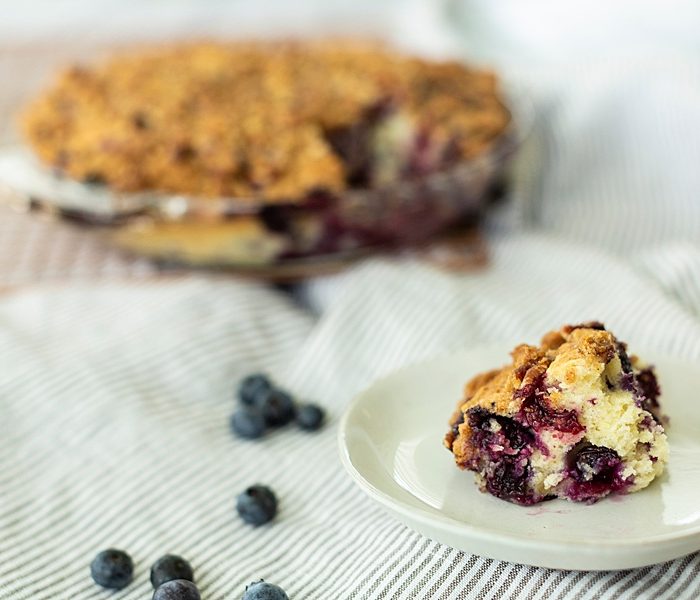 Blueberry Crumble Breakfast Coffee Cake