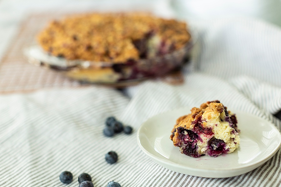 Blueberry Crumble Breakfast Coffee Cake
