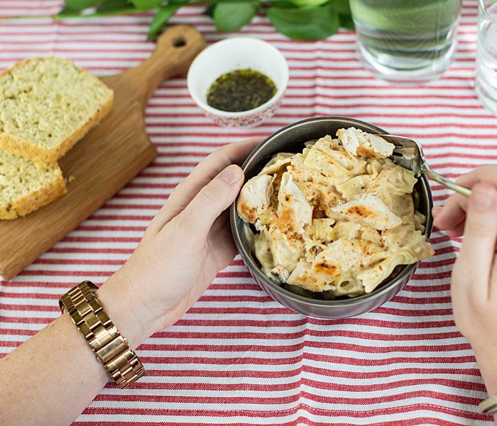 Sunday Supper & One Pot Cajun Chicken Alfredo Pasta