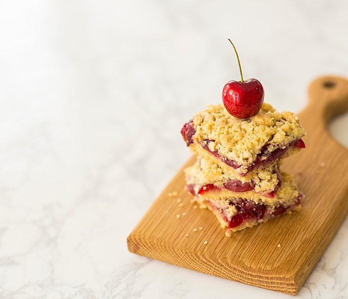 Cherry Pie Crumb Bars