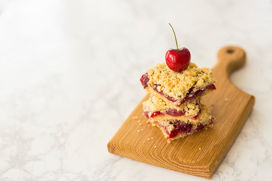 Cherry Pie Crumb Bars
