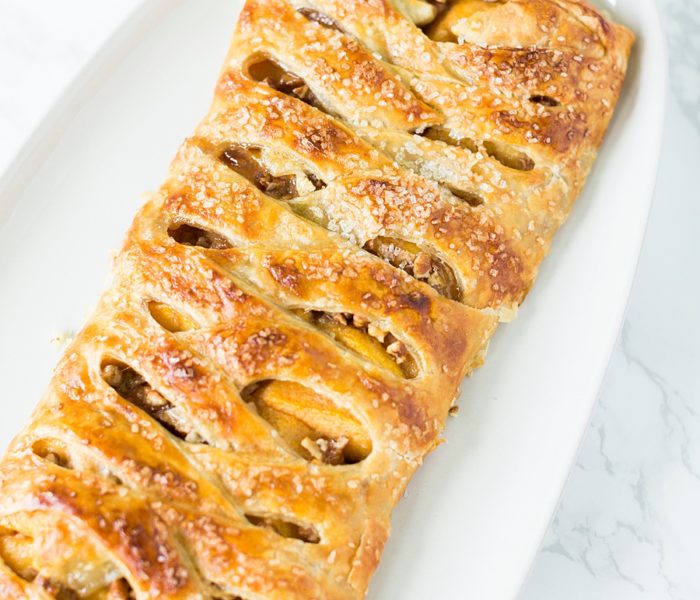 Peach Streusel Braid