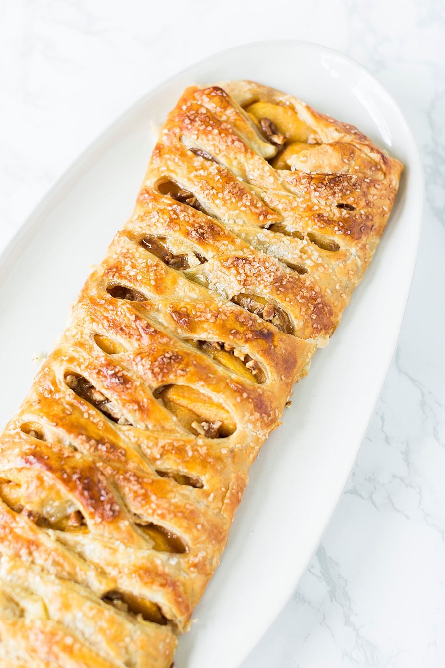 Peach Streusel Braid