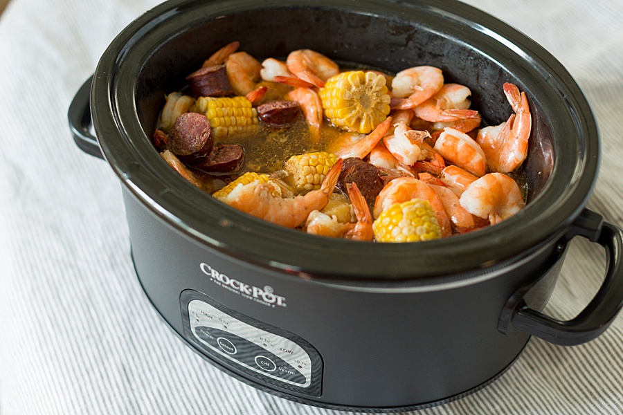 Crockpot Slow Cooker Shrimp Boil - Zimmy's Nook