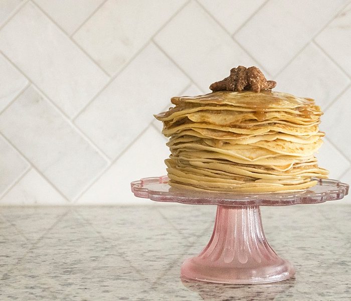 Caramel Apple Crepe Cake