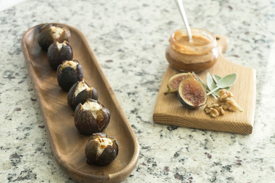 Goat Cheese Stuffed Figs