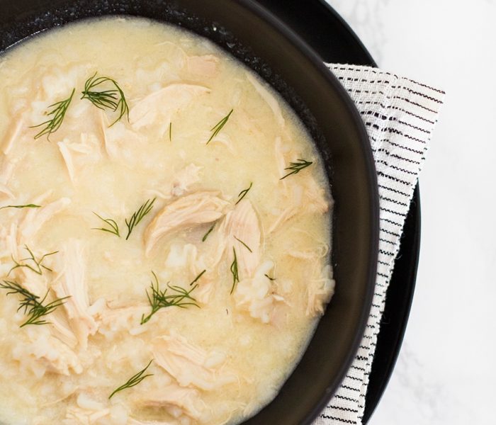 Avgolemono (Greek Chicken & Rice Soup)