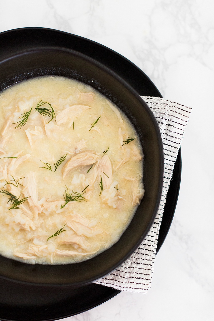 Avgolemono (Greek Chicken & Rice Soup)