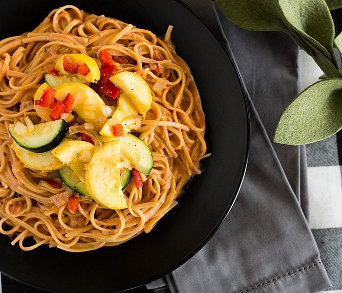 Grilled Vegetable Pasta Rosa