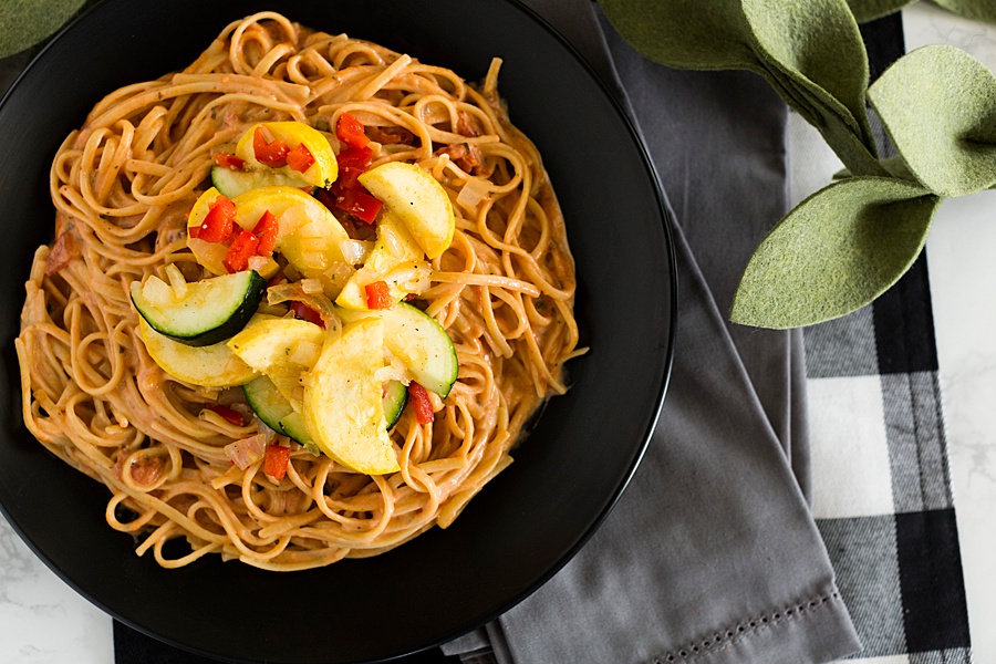 Grilled Vegetable Pasta Rosa