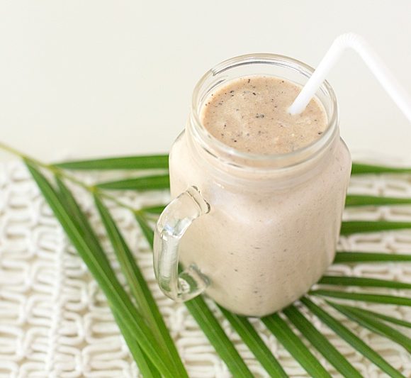 Plant-Based Caramel Cluster Shake