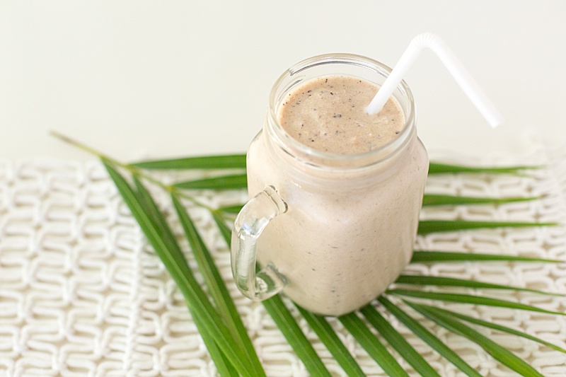 Plant-Based Caramel Cluster Shake