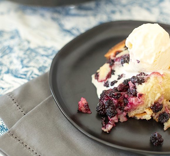 Fresh Summer Dewberry Cobbler