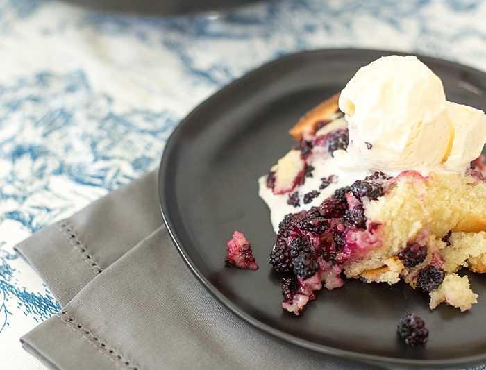 Fresh Summer Dewberry Cobbler