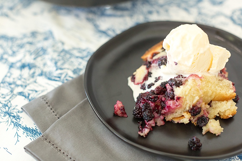 Fresh Summer Dewberry Cobbler