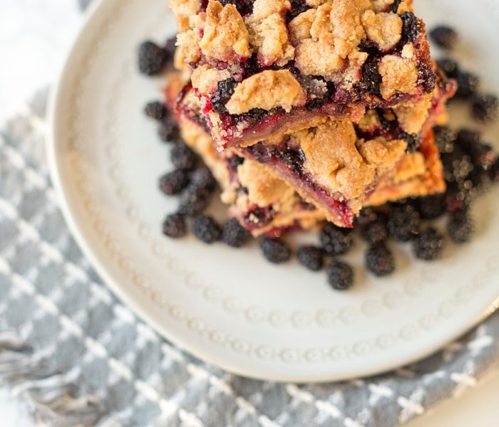 Dewberry Crumble Pie Bars