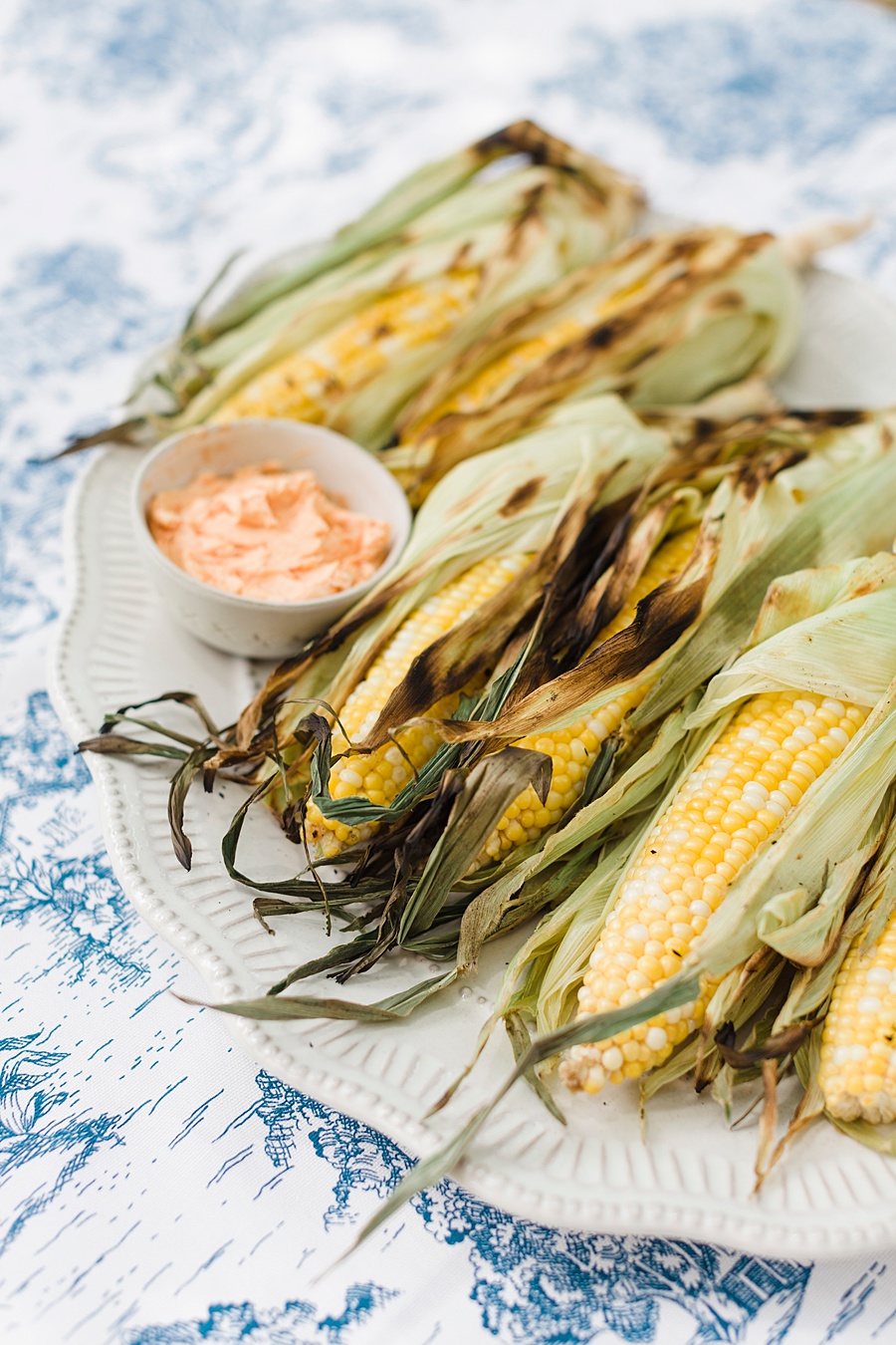 Perfectly Grilled Corn with Spicy Butter