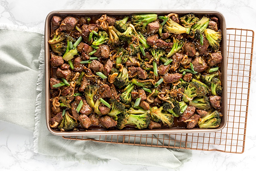 Sheet Pan Beef & Broccoli