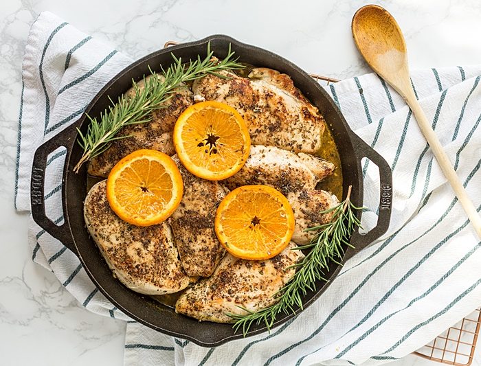 One Pan Rosemary & Orange Chicken