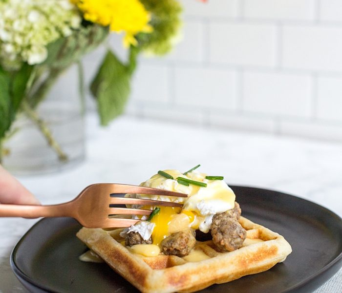 Chicken & Waffle Benedict