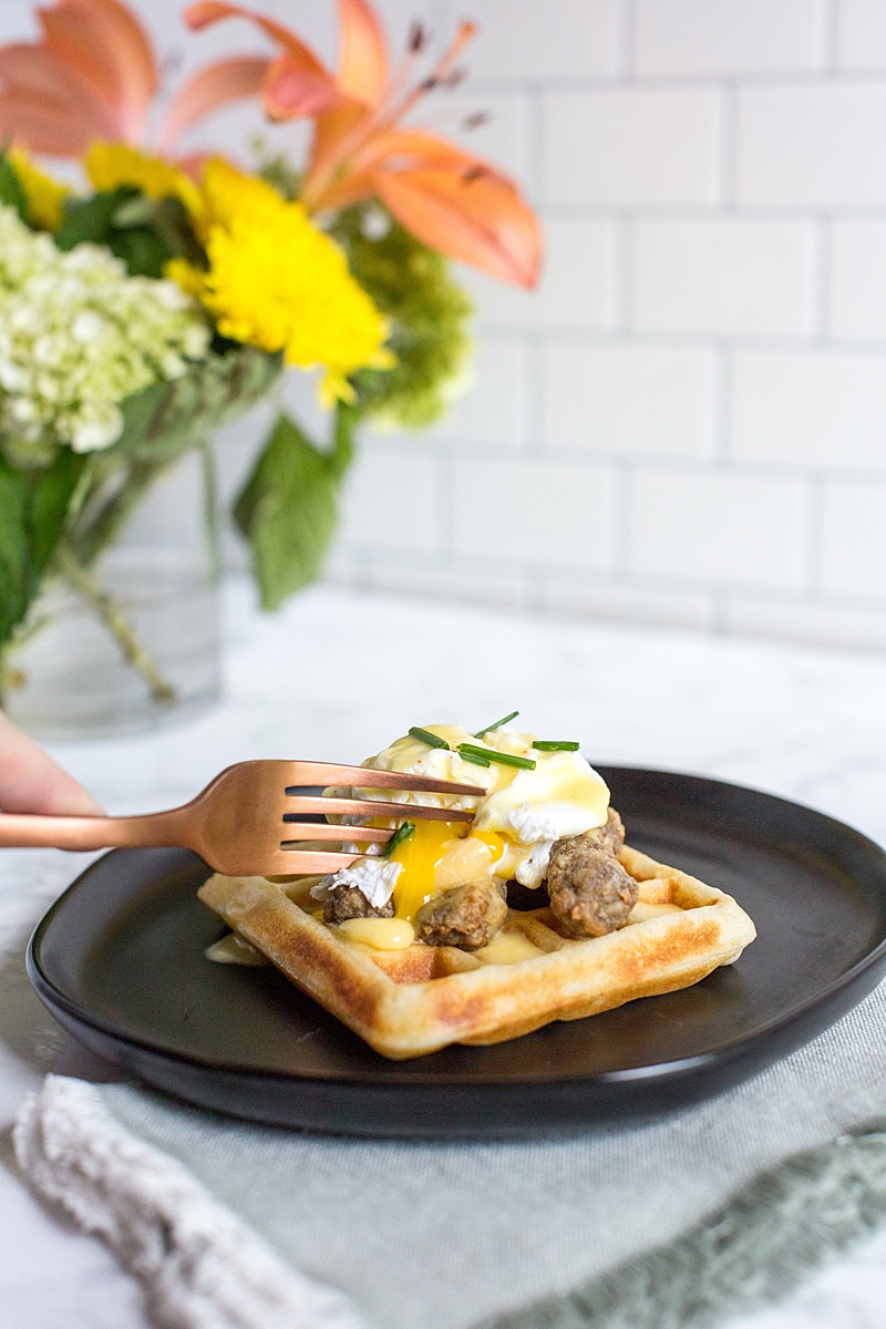 Chicken & Waffle Benedict