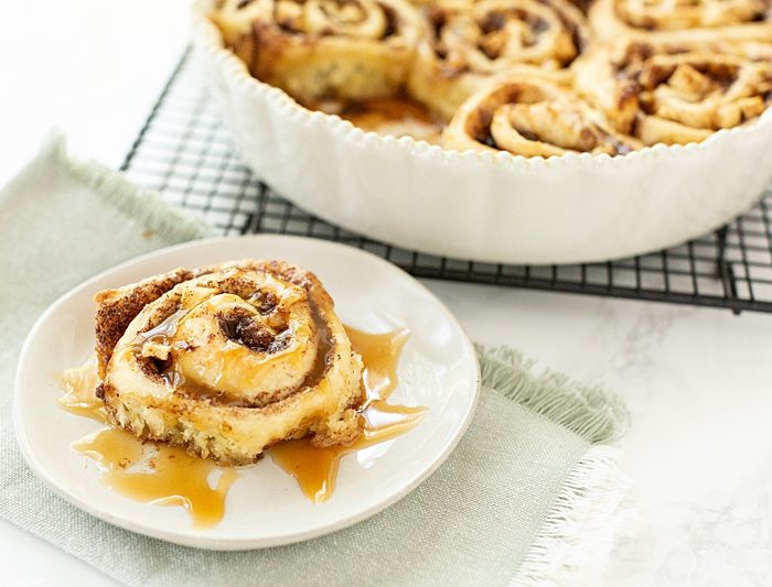 Caramel Apple Cinnamon Rolls