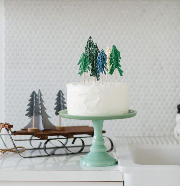 Winter Woodland Cake Toppers