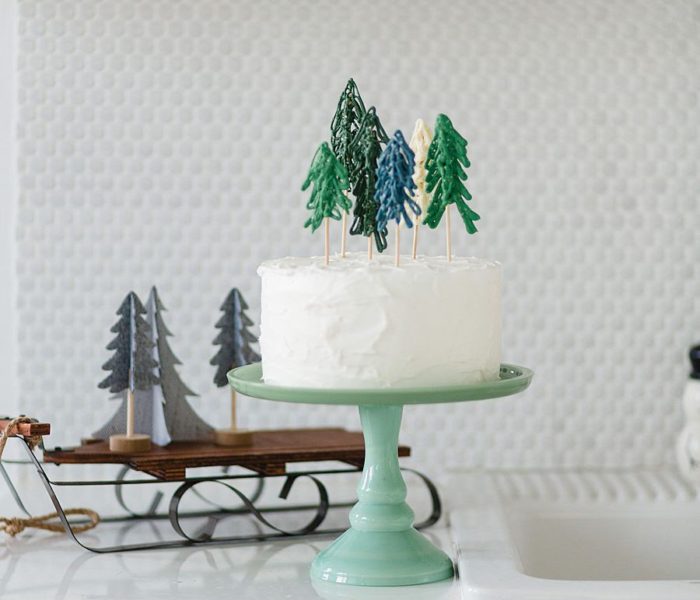 Winter Woodland Cake Toppers