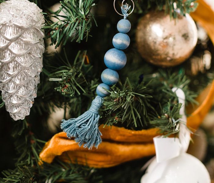 How To Make Your Own Farmhouse Wood Bead Ornaments