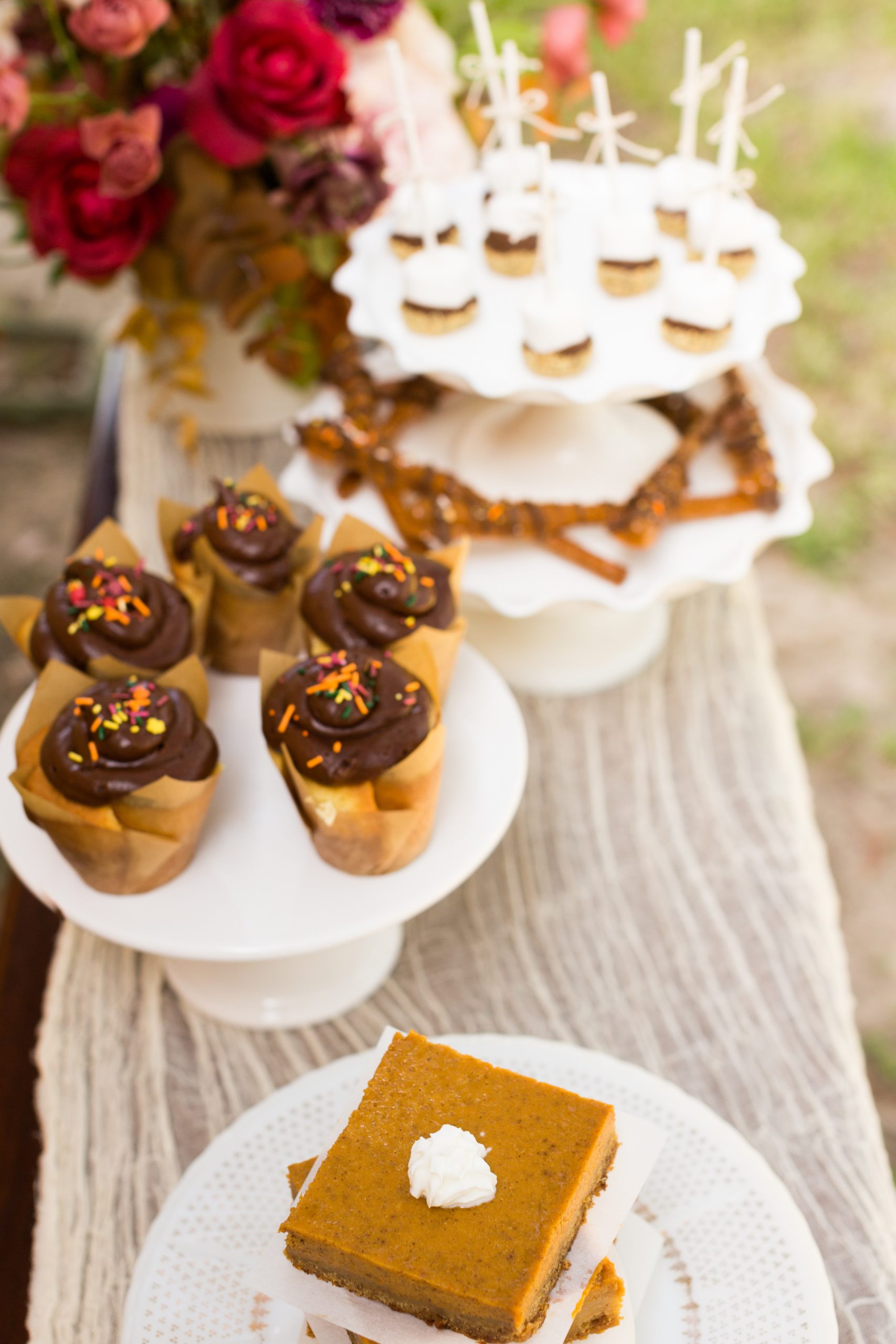Setting the Thanksgiving Dessert Table