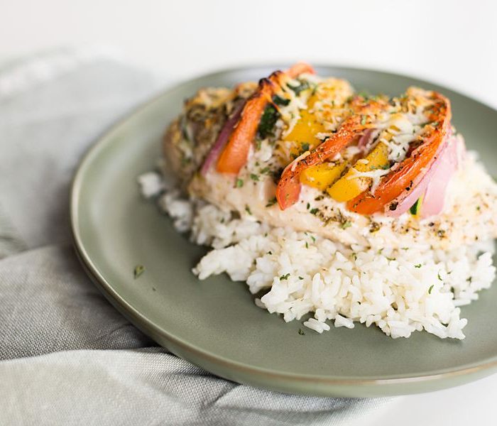 Healthy Baked Chicken Primavera